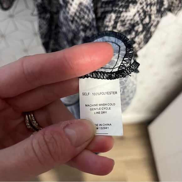 Amanda Uprichard Annika Snake Print Romper - Picture 4 of 6